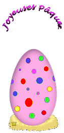 Gif animé joyeuses Pâques oeuf